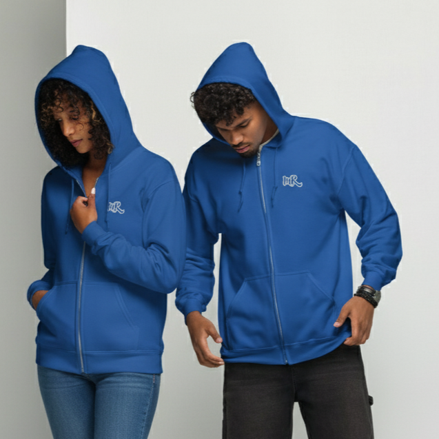 Sudadera gruesa MR Unisex con Capucha y Cremallera