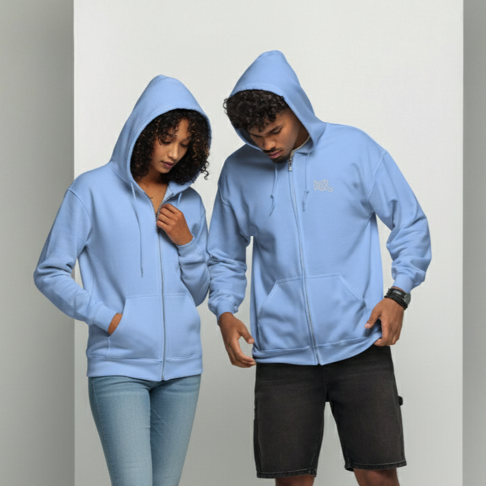 Sudadera gruesa MR Unisex con Capucha y Cremallera
